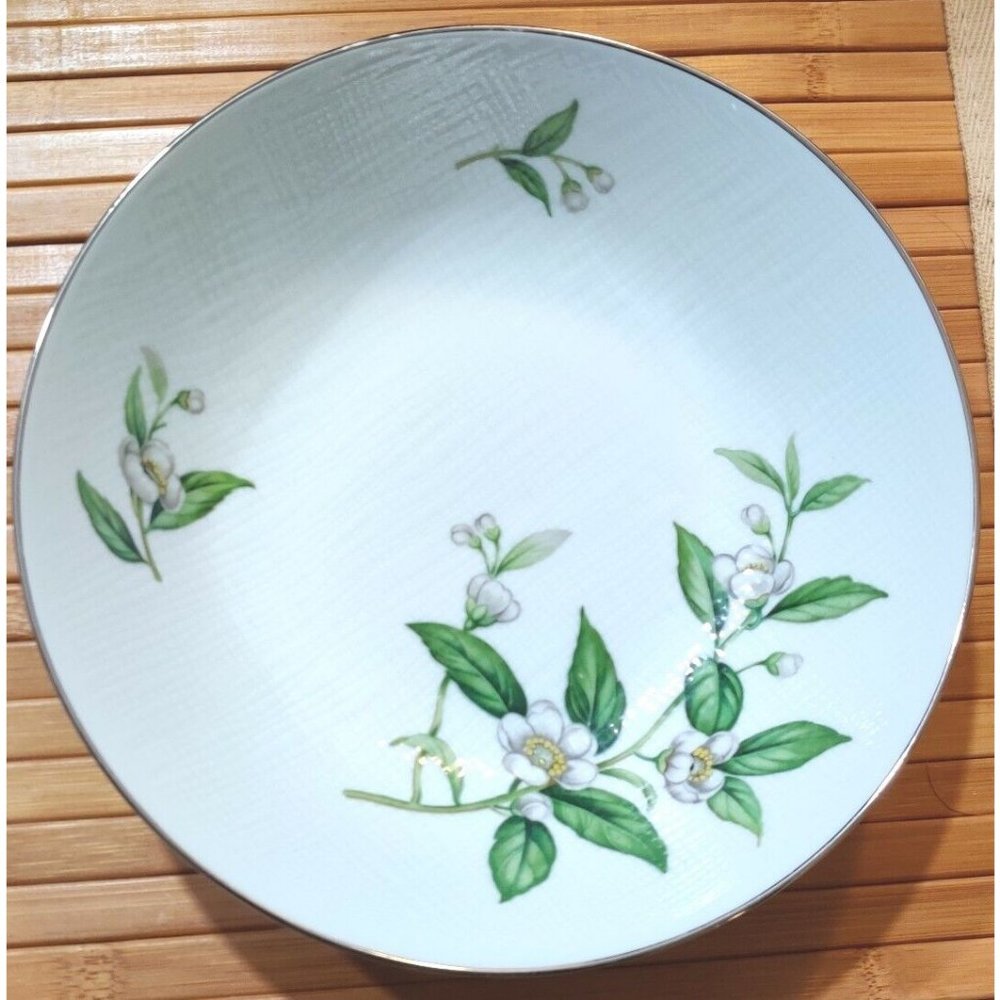 Vintage Moderna China Gardenia Wentworth 9 Wide 3" Deep Bowl Japan Ceylon 7604